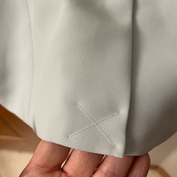 Talbots -Seafoam green ruffled blazer, size 12 - Picture 7 of 10